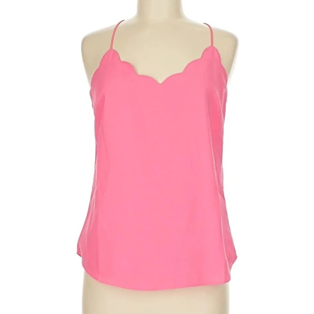 J. Crew Pink Scalloped Camisole